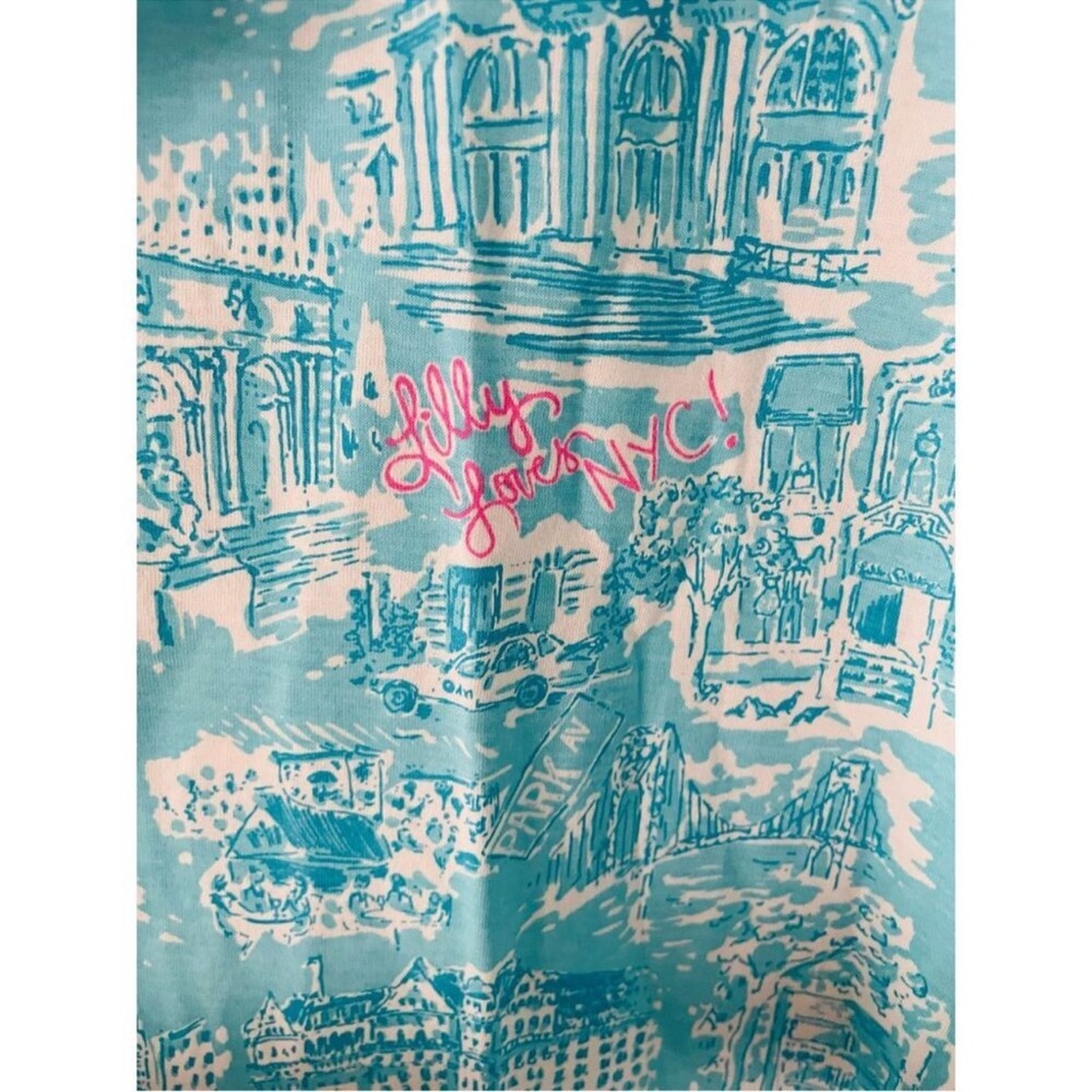 NWT LILLY  Pulitzer KRISTEN Shorely Blue NYC TOILE DRESS, S - Picture 8 of 8